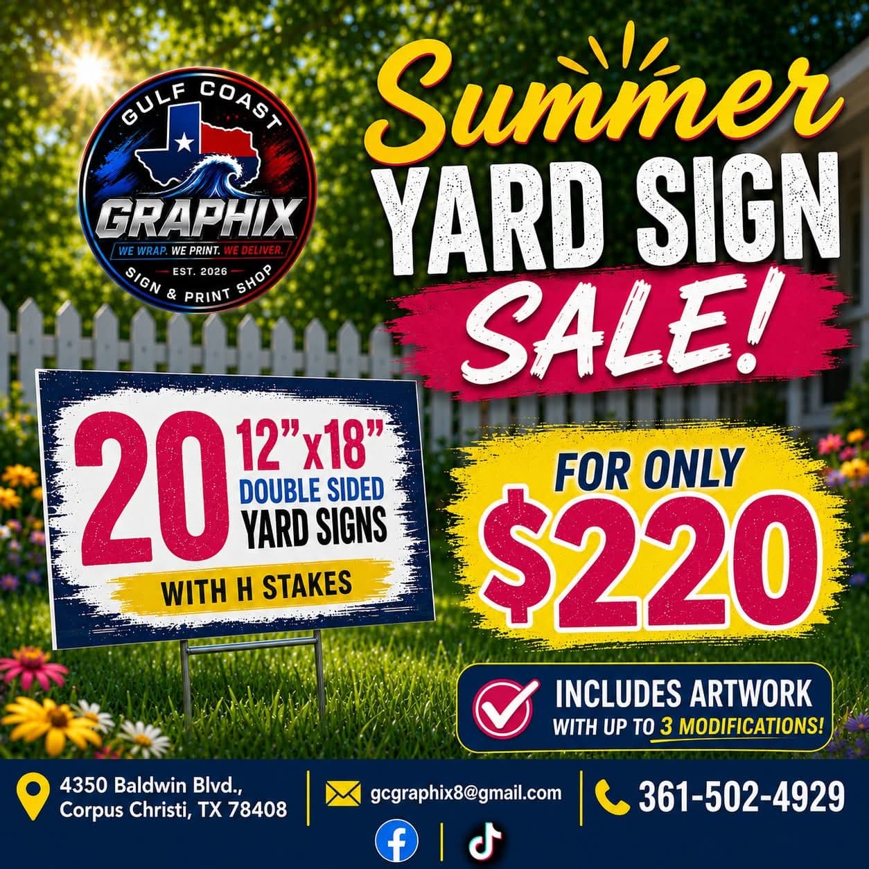 Double-Sided Yard Signs